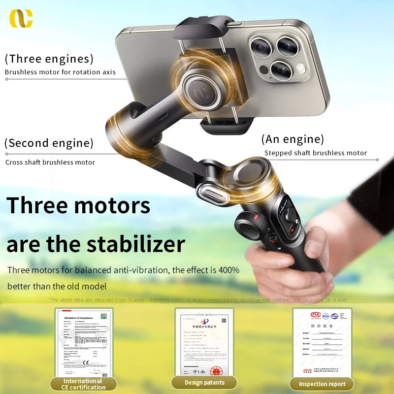 AIXE Gimbal — AI Smart 3-Axis Stabilizer
